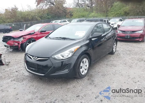 2016 Hyundai Elantra Se из США, поврежденный, VIN 5NPDH4AE8GH796568